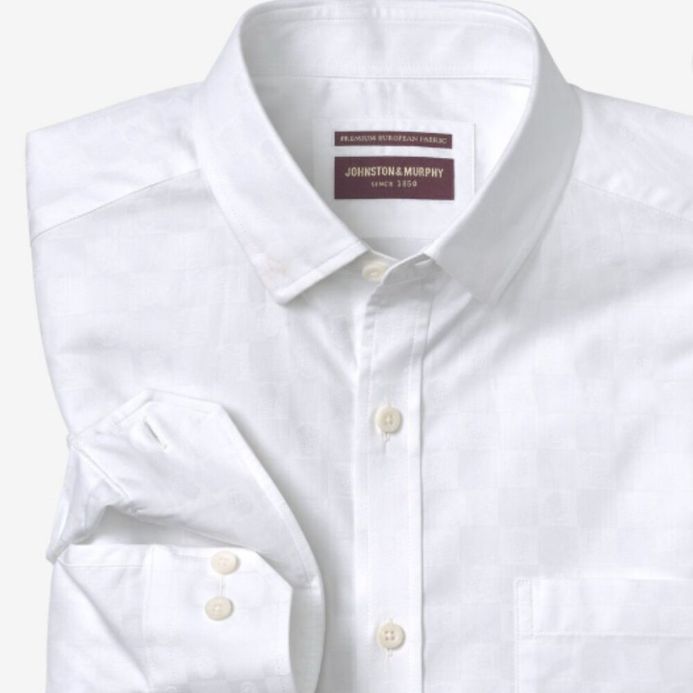 Johnston & Murphy - Jacquard Shirt (Ghost Skull Print)